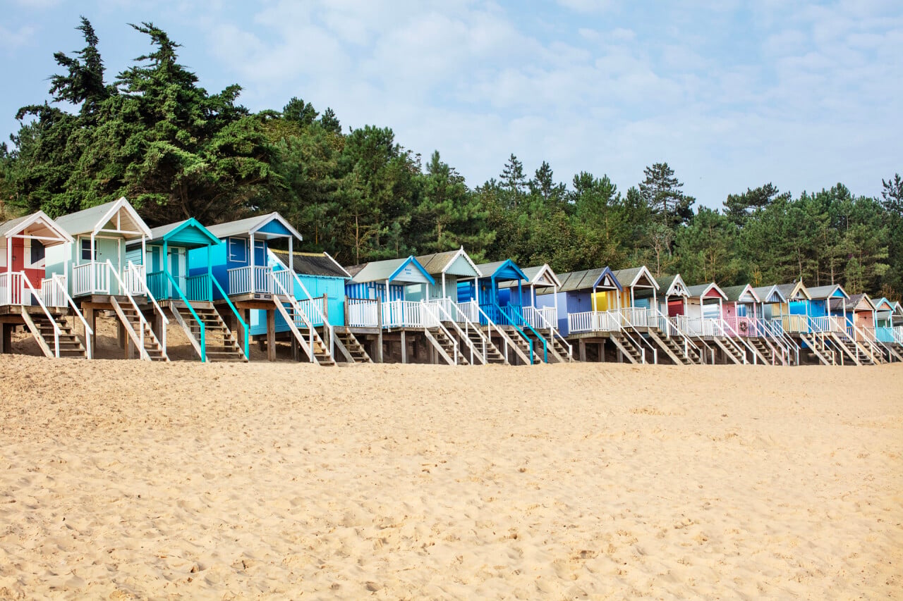 Holkham Beach Huts in Norfolk